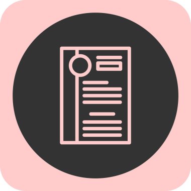 Vektör belgesi Simge illüstrasyonu