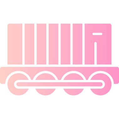 Tren ikonu. vektör illüstrasyonu