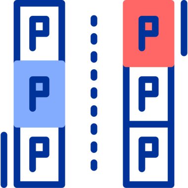 park simgesi, vektör illüstrasyonu basit tasarım