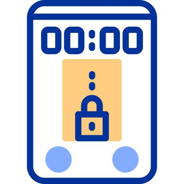 Alarm! Web simgesi basit illüstrasyon