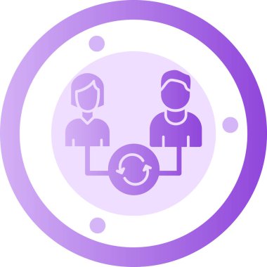 İnsanlar. Web simgesi basit illüstrasyon