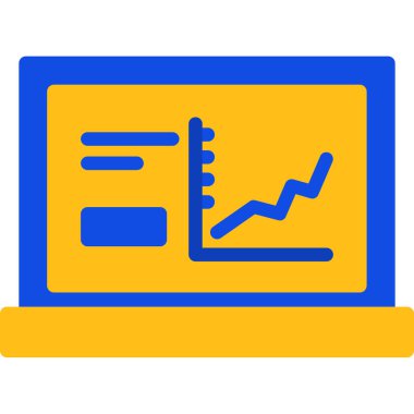 Analiz. Web simgesi basit illüstrasyon