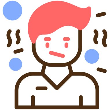 Hastasın. Web simgesi basit illüstrasyon