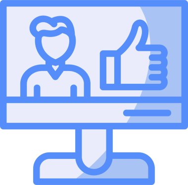 Bilgisayar. Web simgesi basit illüstrasyon