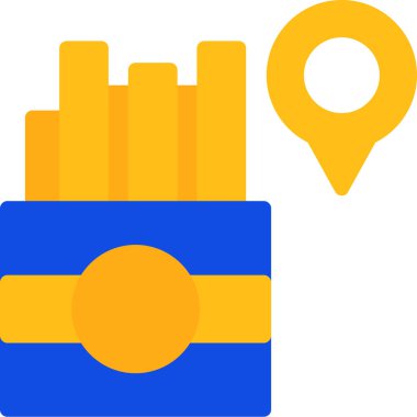 konum haritası belirleyici simgesi - taslak biçimi