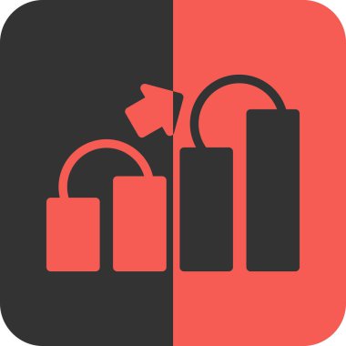 iş grafiği simgesi sağlam biçimli