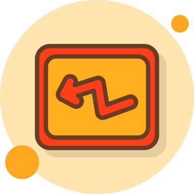 Ok. Web simgesi basit illüstrasyon