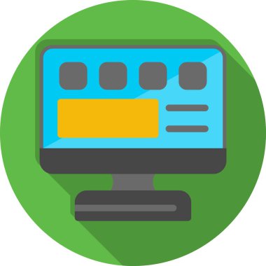 iş web simgesi basit illüstrasyon