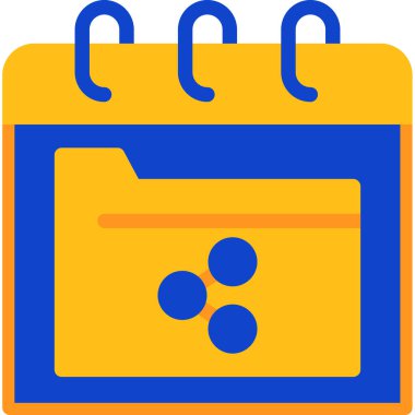 Takvim. Web simgesi basit illüstrasyon