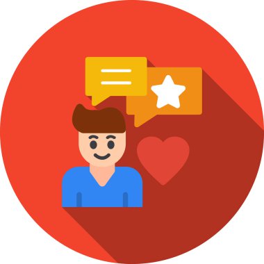 Sohbet iletisi vektör simgesi