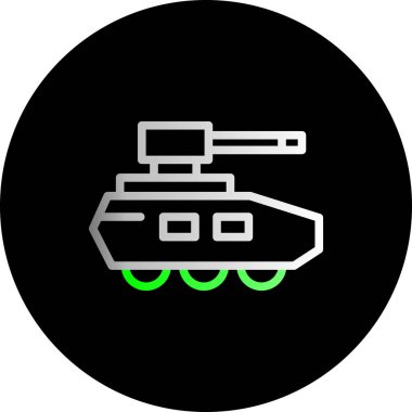 vektör askeri tank simgesi