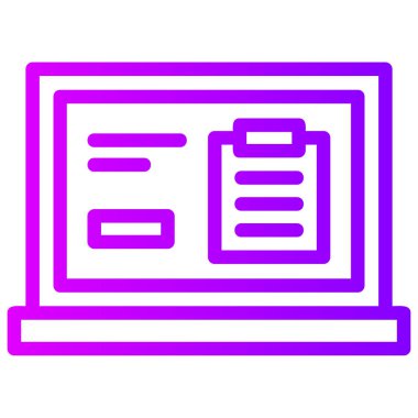 dizüstü bilgisayar simgesi vektörü. dizüstü bilgisayar simgesi vektörü. izole edilmiş sınır sembolü çizimi