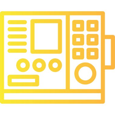 Modern bir müzik simgesinin vektör illüstrasyonu