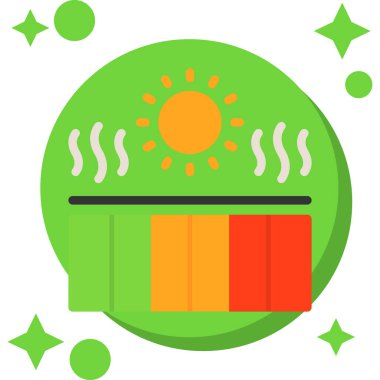 yiyecek yassı simge vektörü