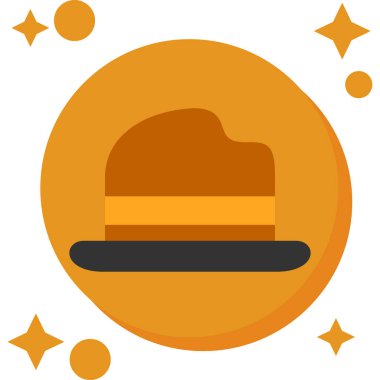 Şapka simgesi vektör illüstrasyonu