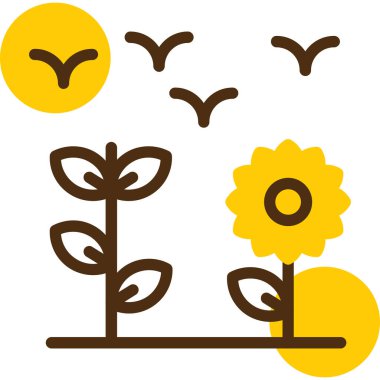 Bir çiçeğin vektör illüstrasyonu