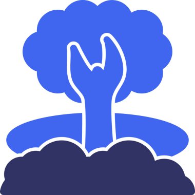 Ağaç simgesi. vektör illüstrasyonu