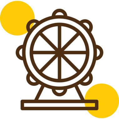 Dönme dolap simgesi, taslak biçimi