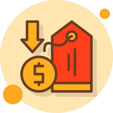 iş düz ikon vektör illüstrasyonu