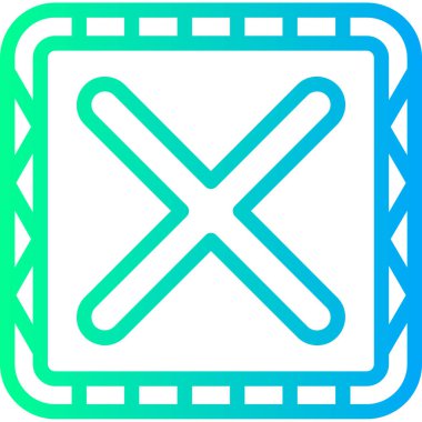 İptal et. Web simgesi basit illüstrasyon