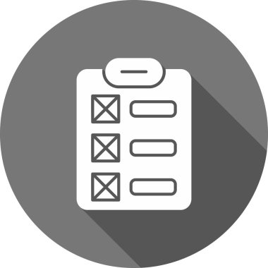 Yapılacaklar listesi web simgesi vektör çizimi