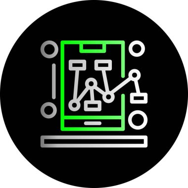 trend görünüm tarzında vektör seo simgesi...