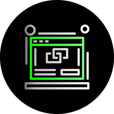 Web simgesi vektör illüstrasyonu