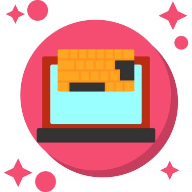 dizüstü bilgisayar simgesi. vektör illüstrasyonu