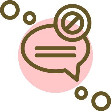 Konuş. Web simgesi basit illüstrasyon