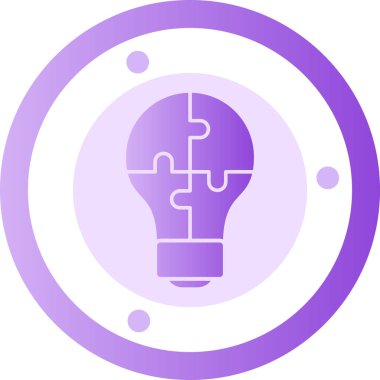 Dairedeki bir ampulün vektör çizimi