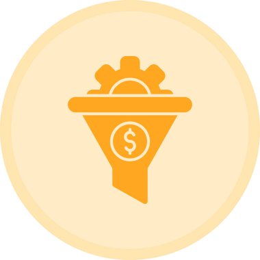 Dolar. Web simgesi basit illüstrasyon