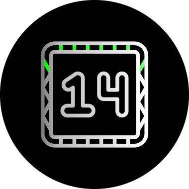 Modern b 'nin vektör gösterimi simgesiz saat