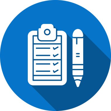 Kontrol Listesi Düz Vektör Simgesi