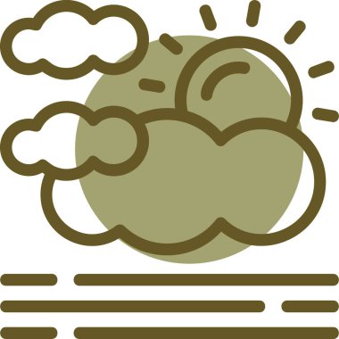 Hava durumu. Web simgesi basit illüstrasyon