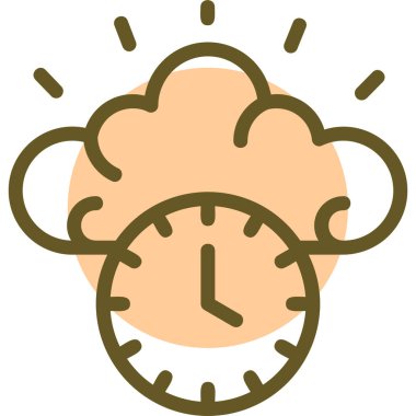 Saat. Web simgesi basit illüstrasyon