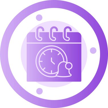 Çalar saat simgesi. Basit resimleme