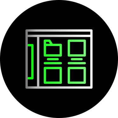 seo modern simgesinin vektör illüstrasyonu