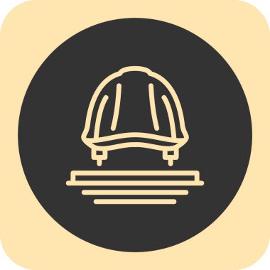 Kask web vektör simgesi