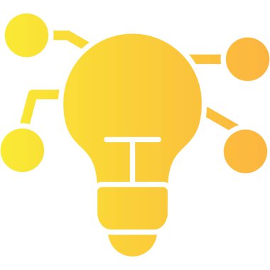 ışık fikri vektör simgesi