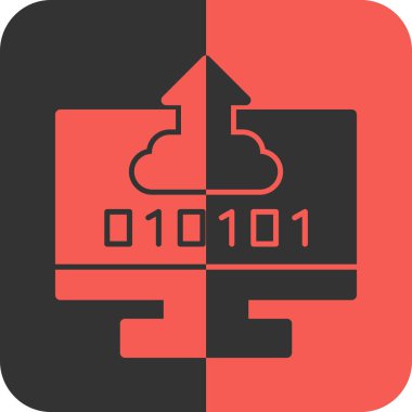 bulut depolama düz simgesi