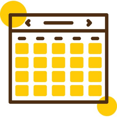 tarih takvimi simgesi. Taslak biçim vektör illüstrasyonu. renk sembolü