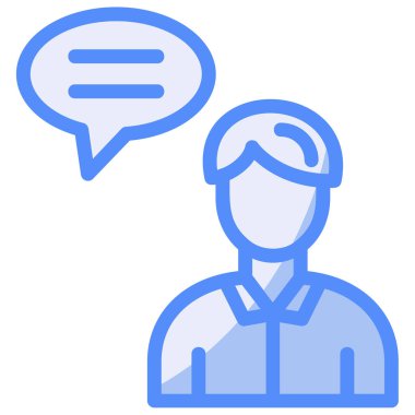 Müşteri servisi. Web simgesi basit illüstrasyon