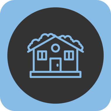 bina ikonu, vektör illüstrasyonu