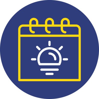 Takvim simgesinin vektör illüstrasyonu