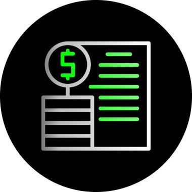 Dolar. Web simgesi basit illüstrasyon