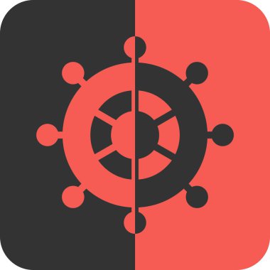 dişli düz simge, vektör çizimi