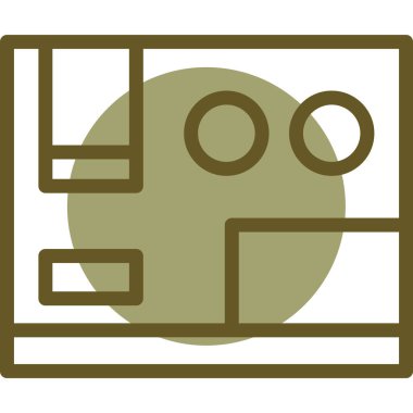 galeri web vektör illüstrasyonu