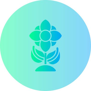 Bir yaprak simgesinin vektör illüstrasyonu