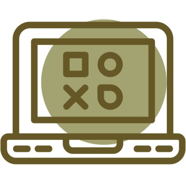 Oyun simgesi. Taslak çizimi. vektör simgeleri