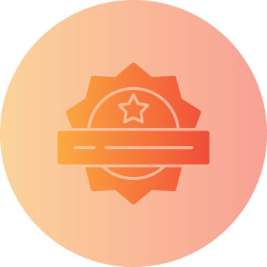 Bir yıldız simgesinin vektör illüstrasyonu